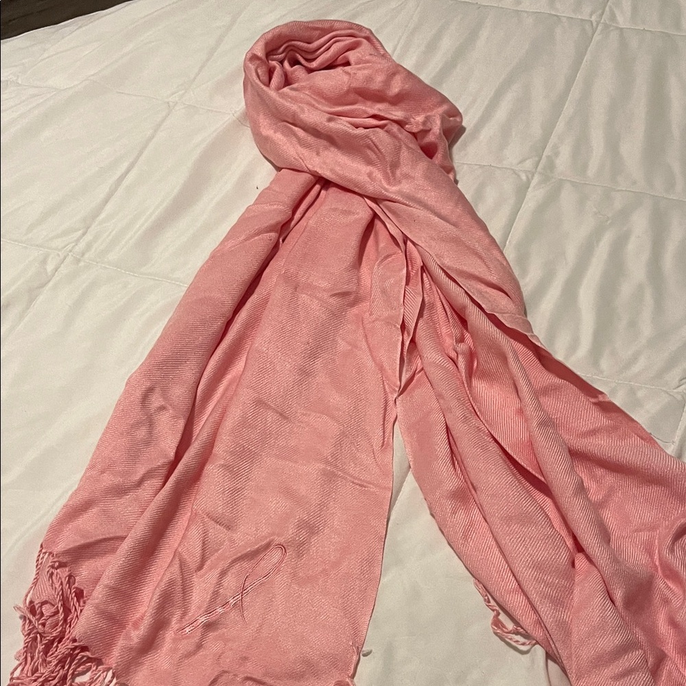 Breast cancer awareness scarf
